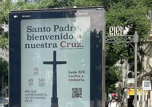 Hazte Oír aprovecha la visita del Papa León XIV para pedirle que detenga la «resignificación» del Valle de los Caídos