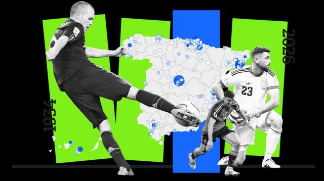 El mapa de los mundialistas desde 1934: cómo de difícil es llegar a la selección según dónde nazcas