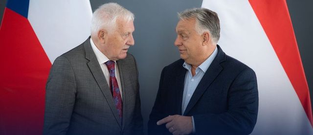 Orbán Viktor Václav Klaus volt cseh elnökkel tárgyalt