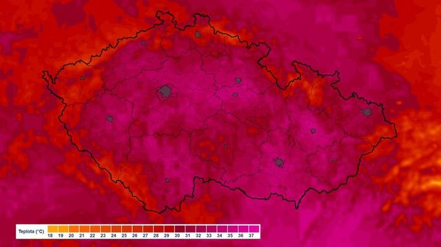 Třetina měřicích stanic hlásí teplotní rekordy, padly i absolutní rekordy