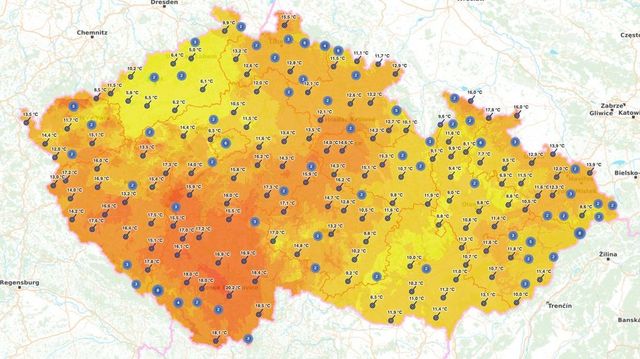 Teplotní rekordy padly na pětině míst, letos poprvé bylo přes 20 stupňů