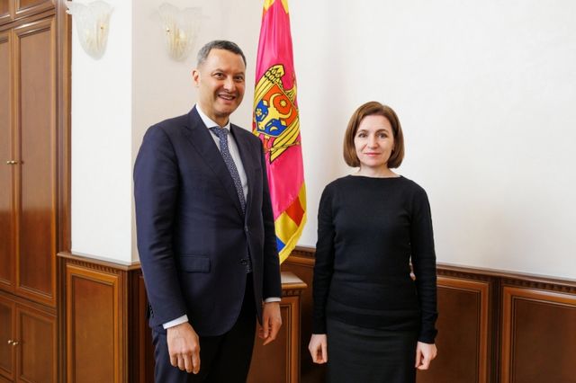 Maia Sandu a avut o întrevedere cu șeful Oficiului Consiliului Europei la Chișinău, William Massolin, la final de mandat