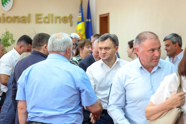 Dorin Recean, în discuții cu autoritățile locale din Edineț