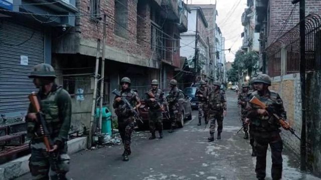 Police outpost torched in Manipur, several houses set on fire