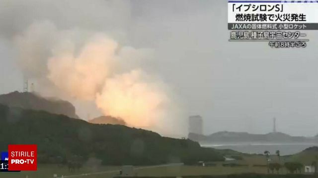 Incendiu major la un poligon de testare a lansării de rachete, în Japonia