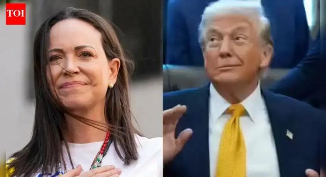 Trump meets Venezuelan opposition leader Machado at White House, stance unchanged