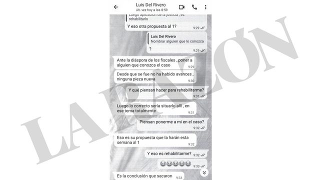 Los mensajes de la trama de la 'fontanera' de Ferraz: «El 1 es quien decide»