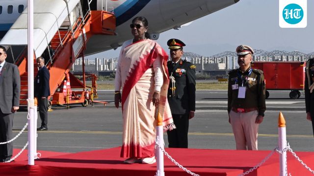 President Droupadi Murmu arrives in Imphal for two-day Manipur visit