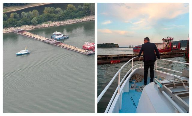 Miruță spune că scufundarea celor 4 barje în Dunăre înseamnă cel puțin 9 zile câștigate pentru Cernavodă. “Creștere netă a apei de 8cm”