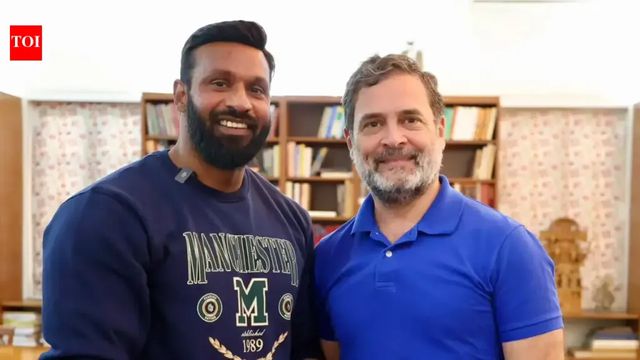Rahul Gandhi Meets Deepak Kumar, Promises to ‘Take Membership at His Gym’