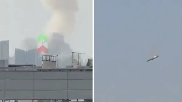 Дим се издига над американското посолство в Кувейт