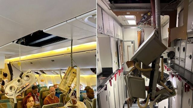 Gravitational changes, 178-feet drop caused injuries on Singapore Airlines jet that hit turbulence