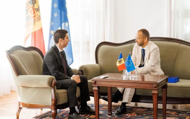 Mihai Popșoi s-a întâlnit cu ambasadorul Jānis Mažeiks care își încheie mandatul la Chișinău