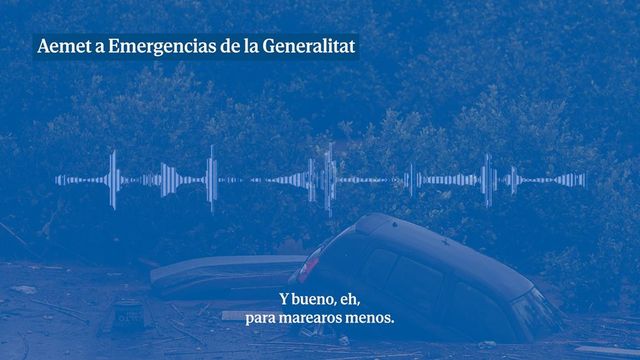 La llamada de la Aemet a Emergencias de la Generalitat a las 12 de la mañana el día de la dana: “No vamos a marearos con más avisos”