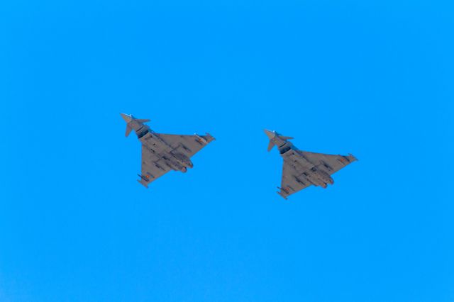 Aeronave Typhoon, ridicate de la sol în Tulcea pentru a monitoriza frontiera cu Ucraina