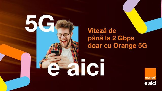 Testează acum adevăratul 5G cu viteză de până la 2 Gbps, doar la Orange