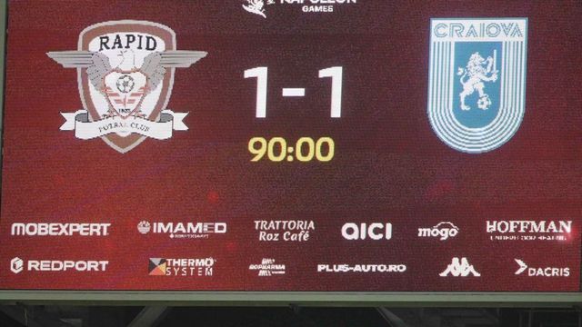 Rapid și Universitatea Craiova, amendate pentru scandările suporterilor de la derby-ul din Giulești