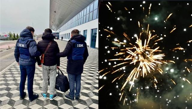 Un tânăr din Azerbaidjan, expulzat din Moldova după ce a lansat artificii în mulțime