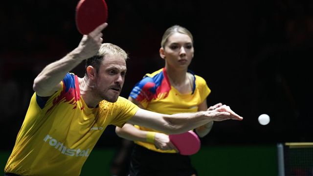 Bernadette Szocs și Eduard Ionescu, aur la dublu mixt la tenis de masă, la WTT Star Contender Chennai 2026