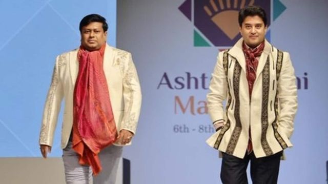 Union Ministers Jyotiraditya Scindia, Sukanta Majumdar walk the ramp at Ashtalakshmi Mahotsav