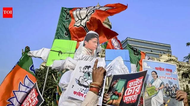 TMC, BJP Supporters Clash Near Kolkata Over Microphone Use, Rally Stage Set Ablaze