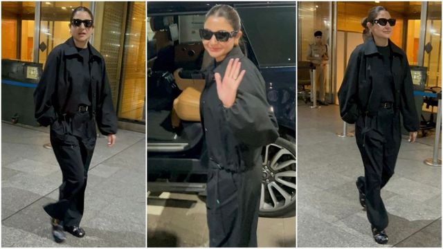 Anushka Sharma makes a stylish return to Mumbai after a long break