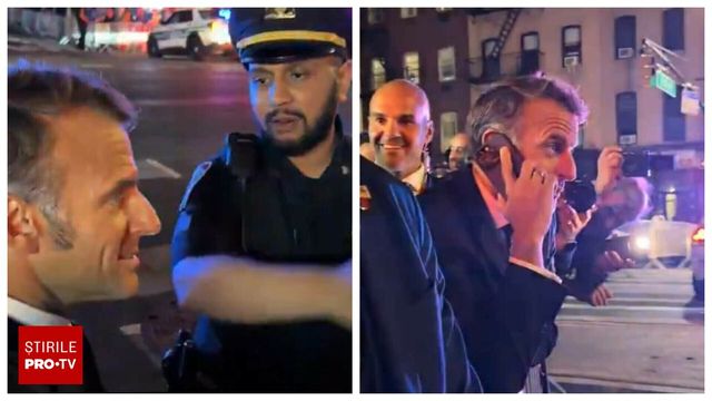 Macron, blocat pe stradă de convoiul lui Trump