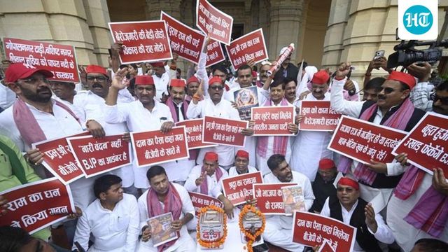 Parliament deadlock for 13th straight day as Opposition protests alleged Ram Temple scam, police action against protesters
