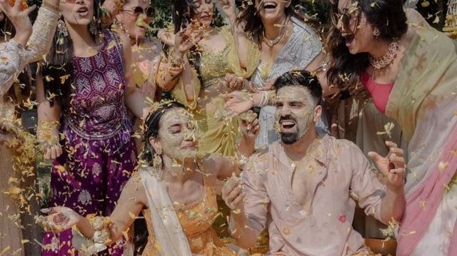 ICYMI, Surbhi Jyoti-Sumit Suri's Fun-Filled Pics From Mehandi Ceremony