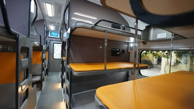 Union Minister Ashwini Vaishnaw unveils prototype version of Vande Bharat sleeper coach