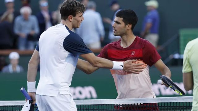 Alcaraz se descentra contra Draper y cae en Indian Wells