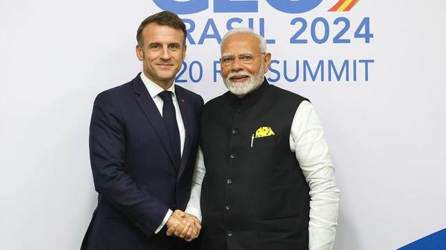 PM Modi meets French President Macron in Rio; discusses working closely in space, energy sectors