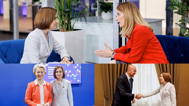 Maia Sandu a convenit cu Metsola, Von der Leyen și Michel să lansăm planul de creștere economică al UE pentru Moldova