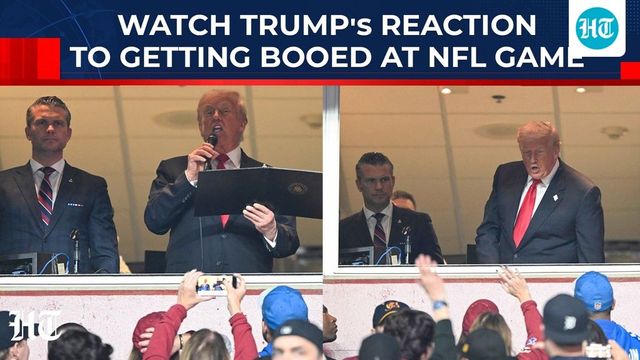 Donald Trump booed by crowd at NFL game during salute to service ceremony
