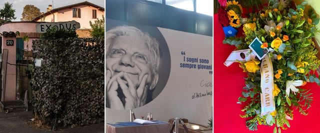 Commozione, fiori e ricordi alla camera ardente di don Mazzi