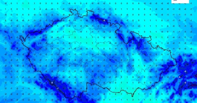 Nadcházející noci budou teploty klesat až k minus 16 stupňům