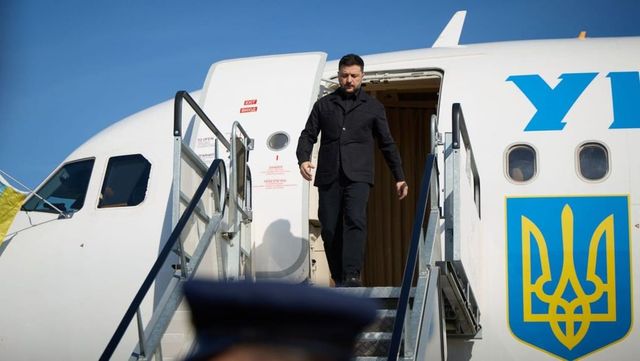 Avionul lui Volodimir Zelenski, la un pas de impact cu o dronă după decolarea din Chișinău