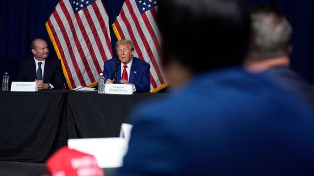 Man arrested near Trump rally in California on gun charges