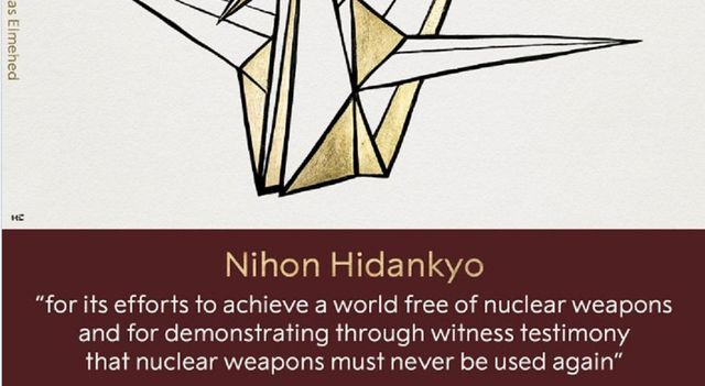 Nobel per la pace a organizzazione giapponese Nihon Hidankyo