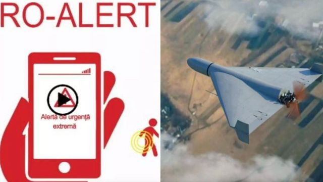 Mesaje RO-ALERT în Tulcea. Drone rusești, detectate deasupra Mării Negre