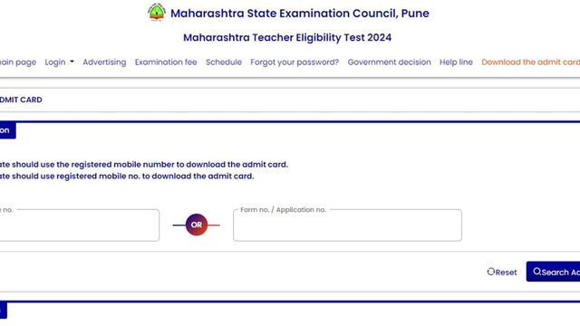 Maharashtra TET 2024 Admit Card Released, Exam On November 1, Check Details