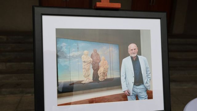 Theodora Pištěka na poslední cestě doprovodily fanfáry Hudby Hradní stráže