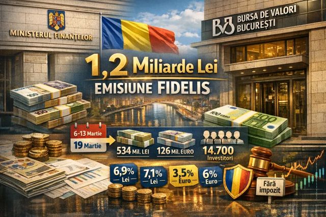 Titluri de stat de 1,2 miliarde lei intră astăzi la tranzacționare
