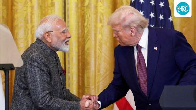 On India-Pak truce, Trump claims 350% tariff threat made Modi stop from ‘going to war’