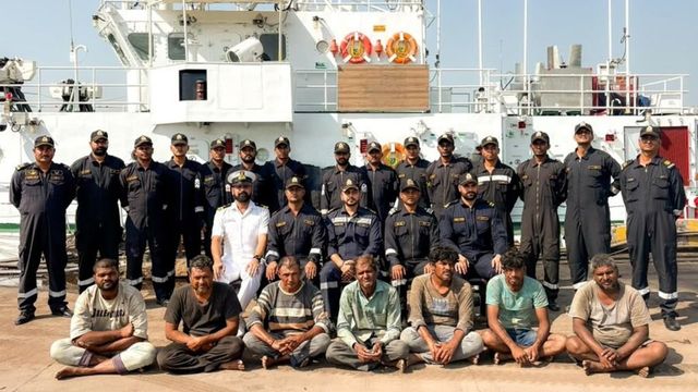 After a 2-hour chase, Coast Guard rescues 7 Indian fishermen from Pak ship