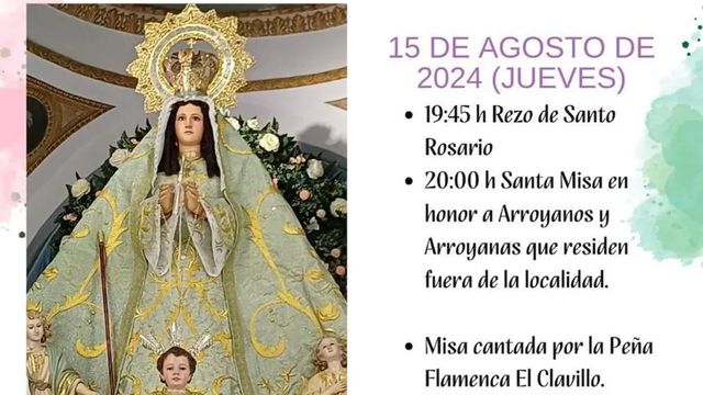 Arroyo de la Luz celebra los cultos de agosto en honor a la Virgen de la Luz