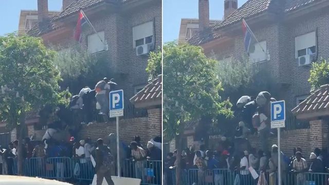 Varios inmigrantes asaltan la embajada de Gambia para conseguir el certificado de vulnerabilidad