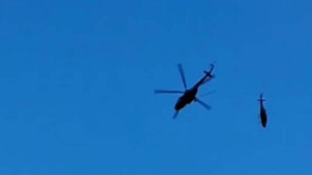 Helicopter, Being Airlifted By MI-17 Chopper, Crashes In Kedarnath