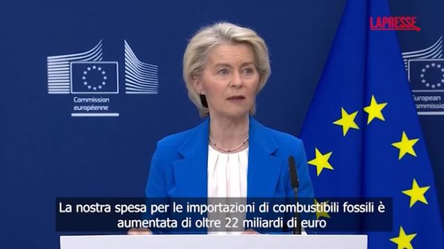 Von der Leyen, 'dall'inizio della guerra costo sull'energia di 22 miliardi'