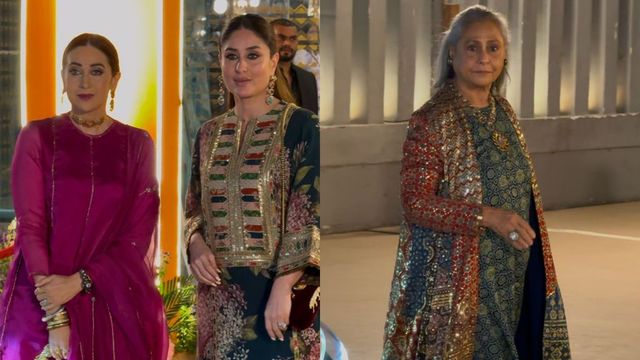 Kareena Kapoor, Karisma Kapoor, Jaya Bachchan arrive in style at Aadar Jain-Alekha Advani’s Mehendi ceremony